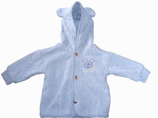 Disney Mickey Mouse Jacket w/ Ears on Hood - Baby Size: 18 M - Blue - Very Good