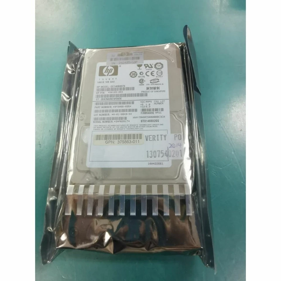 432320-001 HP 146GB 10K SAS 3G 2.5" 1-Port HS HDD with Tray - Image 3 of 4