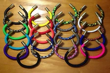 Paracord - Copper - Brass, 9mm Spent Casing Cuff Bracelet ~ Veteran Made ~