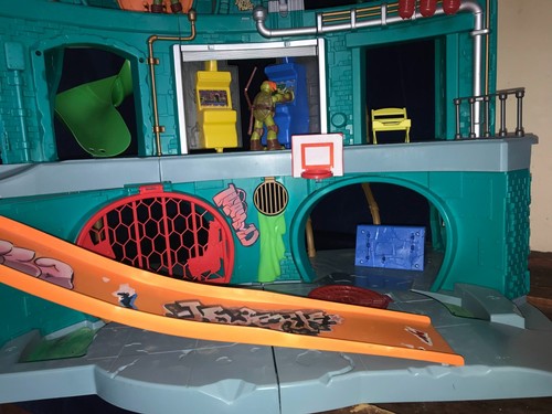 2018 Sewer Lair-Rise Of The Teenage Mutant Ninja Turtles Playset TMNT Incomplete - Bild 3 von 21