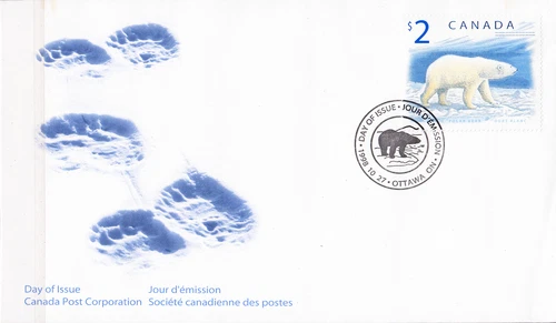 W CANADA 1690 FDC POLAR BEAR