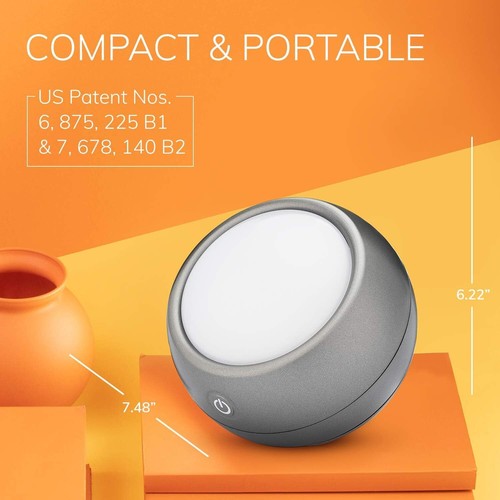 Circadian Optics Light Therapy Lamp | 10,000 Lux Full Spectrum, UV-Free | Gray - Picture 4 of 9