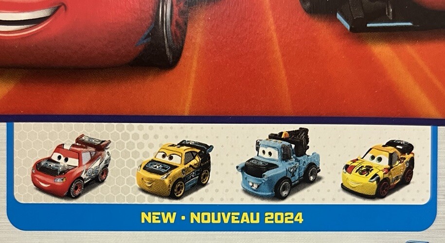 Disney Pixar Cars 2024 S3 Mini Racers GRC’s Lightning, Mater, Miguel C, Cruz NEW