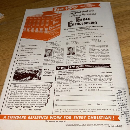 Februar 1958 MOODY MONTHLY, MOODY BIBLE INSTITUTE Chicago BIBELSTUDIENAUSGABE - Bild 21 von 21