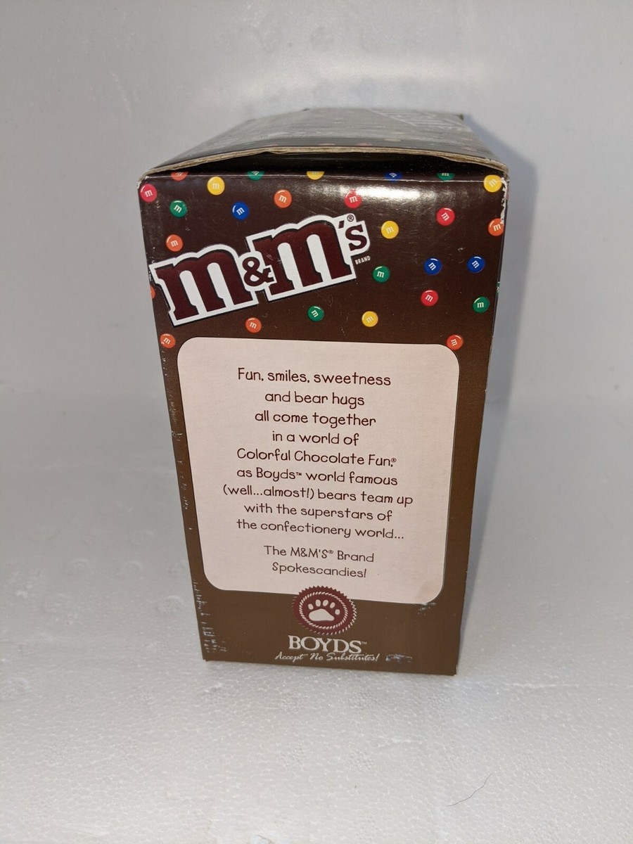 絵画 M&M M & M's Boyds Collectible Resin Figurine Red Bear Peeker