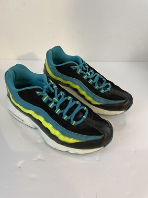 Nike Air Max Size 7Y, Black Aqua, Lime Green and White | eBay display picture 1