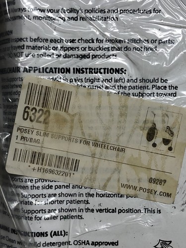 Posey Slim Support, Accessory for Wheelchair, 1 pair - Model 6322 #18 - Picture 2 of 5
