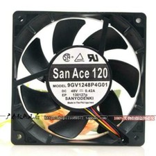 1pcs Sanyo 9GV1248P4G01 12025 48V 0.42A 12cm 4-wire cooling fan
