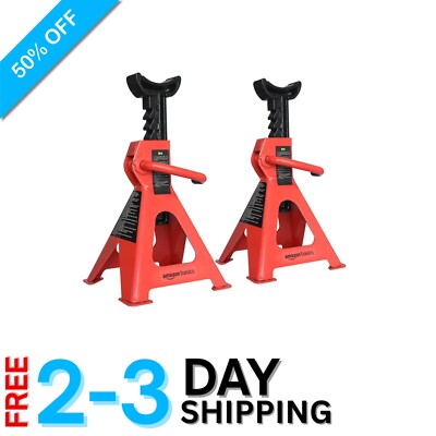 Steel Jack Auto Stands - 3 Ton Capacity, Safe & Reliable Vehicle Support