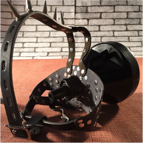 PU Leather Belt Set Mouth gag Plug mask With Plastic Funnel | eBay