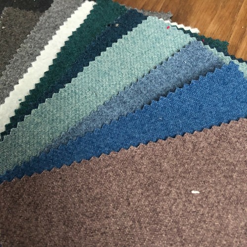 Fire Treated Colourful Wool Effect Upholstery Fabrics Curtains Plain Fabrics - Picture 4 of 69