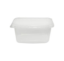 Pro-Pac 250 Stück 200ml Feinkostbecher, Verpackungsbecher mit Deckel, klar