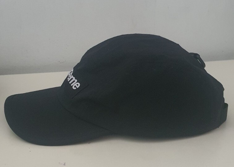 Supreme box logo ventile camp cap ブラック