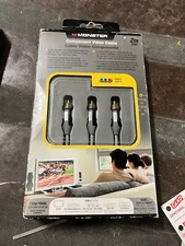 MONSTER COMPONENT VIDEO CABLE 2M 6.56 FEET-NEW
