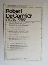 La Virgen Lava Panales Robert DeCormier Choral Series Lawson Gould Pub 1982 SATB