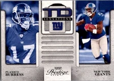 2008 Playoff Prestige TD Sensations #4 Plaxico Burress New York Giants Insert