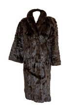 Vintage Elegant Brown Fur Coat, Dickins &jones, M