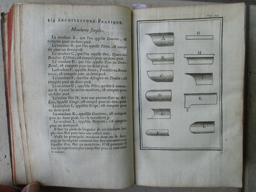 BULLET : ARCHITECTURE PRATIQUE, 1768. Exemplaire ESCOT maître orfèvre d'Orléans. - Picture 9 of 20