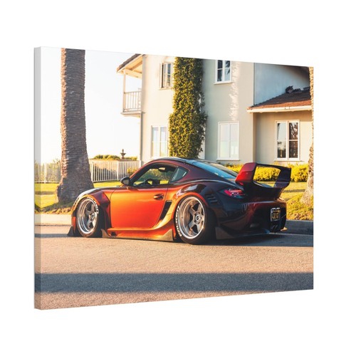 Porsche Cayman High Resolution Museum Quality Horizontal Canvas Print #001 - Picture 4 of 10