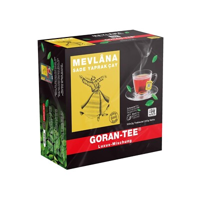 Mevlana Goran Tee Schwarzter Beuteltee   100 Beutel (1 Pack)