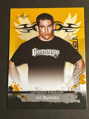 2010 Leaf GOLD PROOF MISSING AUTOGRAPH & #/5 Joe Brammer
