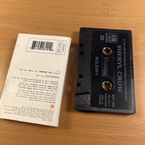 SHERYL CROW ALL I WANNA DO CASSETTE TAPE SINGLE A&M UK 1993 - Picture 2 of 2