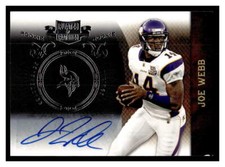 2010 Panini Plates & Patches Football #154 Joe Webb   Auto   FRA40