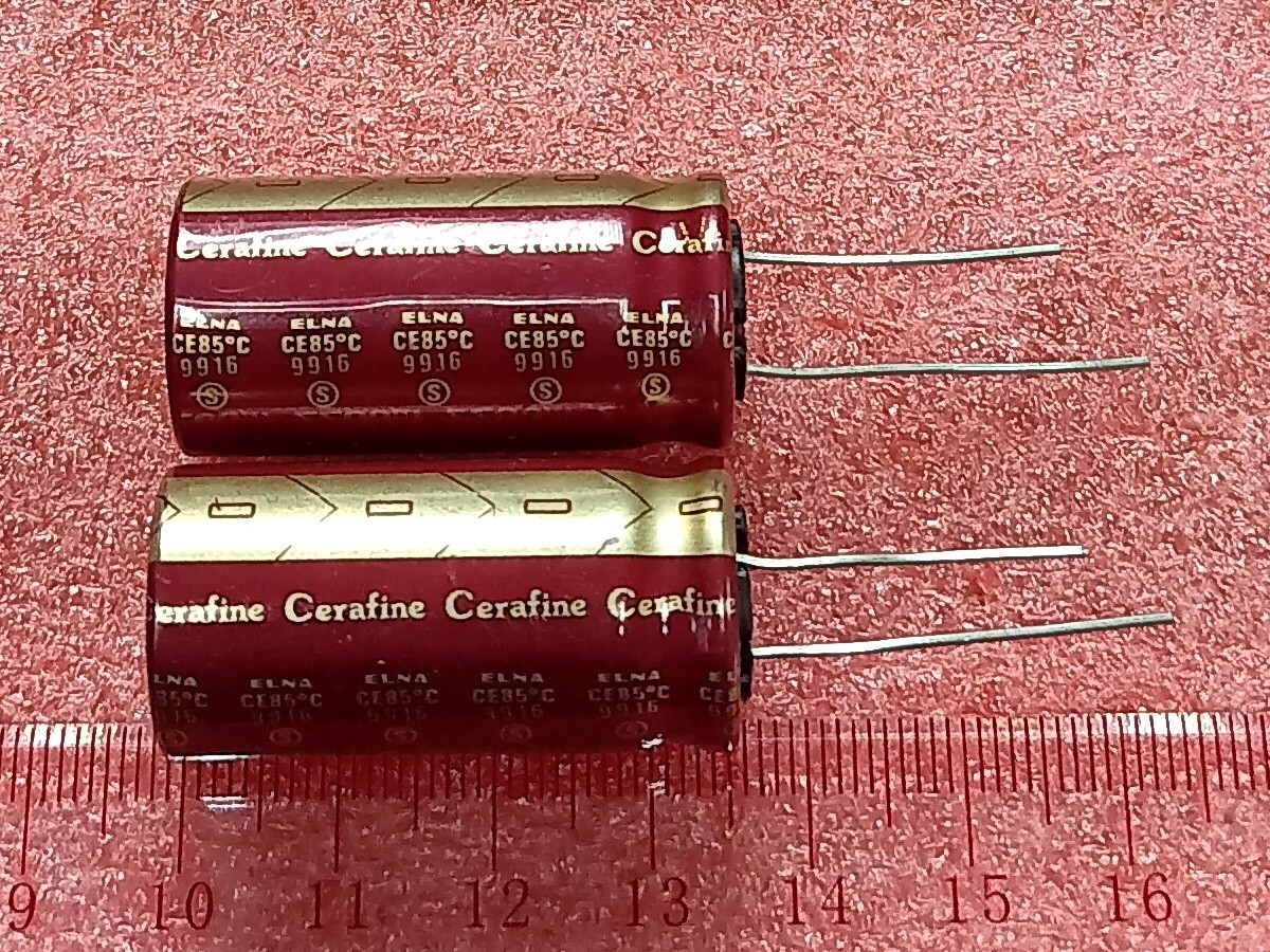 2 pcs ELNA CERAFINE 2200uF 16V electrolytic capacitor Japan 2 pcs ELNA CERAFINE 2200uF 16V electrolytic capacitor Japan