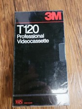 3M Professional Videocassette New Sealed 2 Hour T-120 VHS Blank Tape
