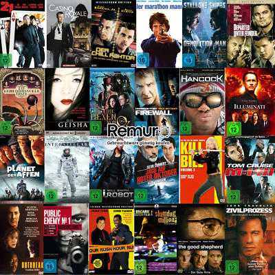 DVD Auswahl   Blockbuster Filme  Action   Thriller   ScienceFiction    Abenteuer