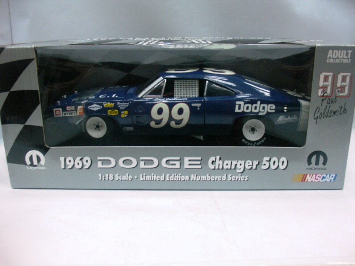 WOW EXTREMELY RARE Dodge Charger 500 #99 P. Goldsmith NASCAR 1969