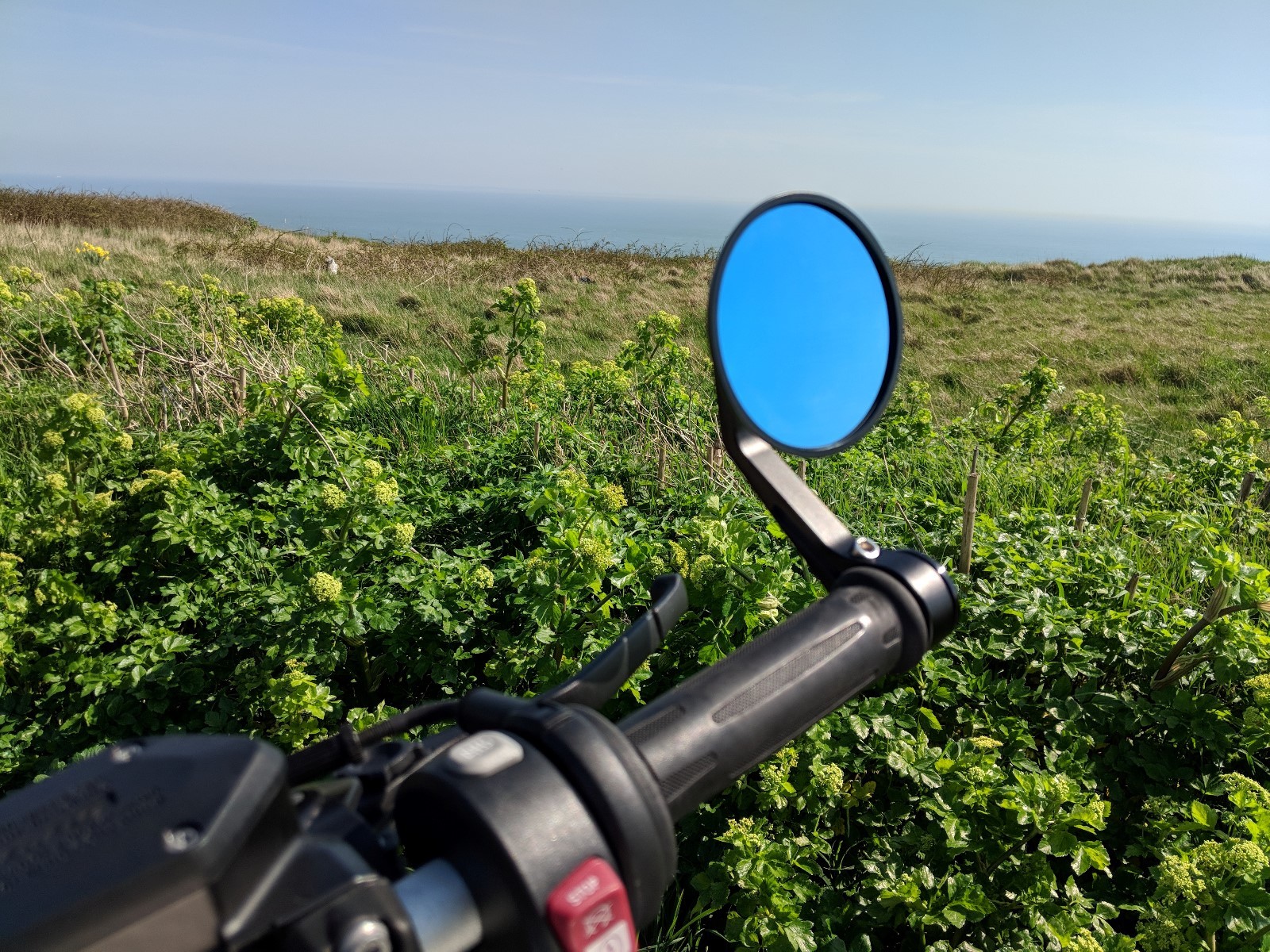 CNC round Bar End mirrors BMW r9t r ninet rninet genuine pair HJR ...