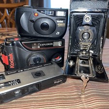 Vtg Lot 4 Kodaks- Autographic A120, Instamatic 50, Explorer Advantix 2000