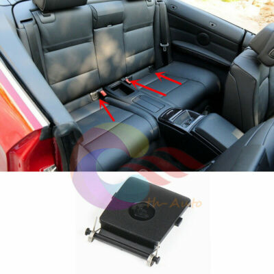 1x Black Rear Child Seat Isofix Mount Cover For BMW E93 M3
