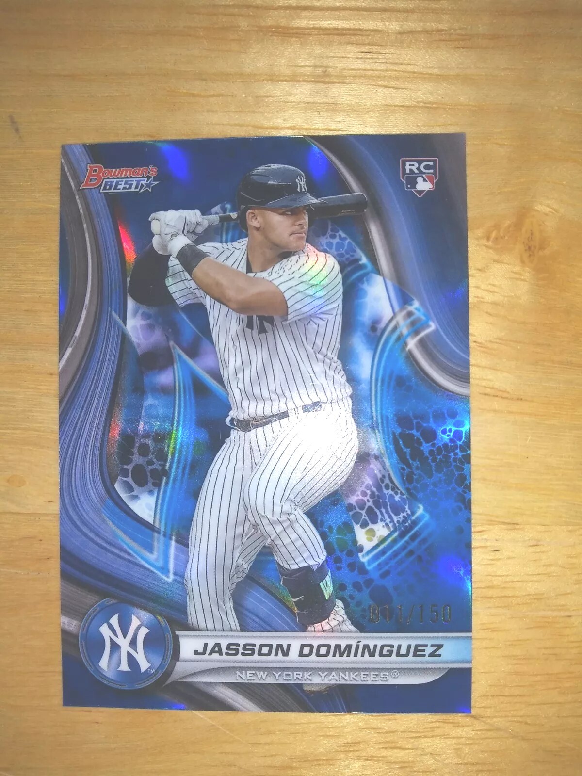2024 BOWMANS BEST JASSON DOMINGUEZ RC BLUE REFRACTOR /150