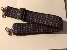 Vintage Hippie Type Camera Strap, 2" Wide, W/Rings, CLEAN