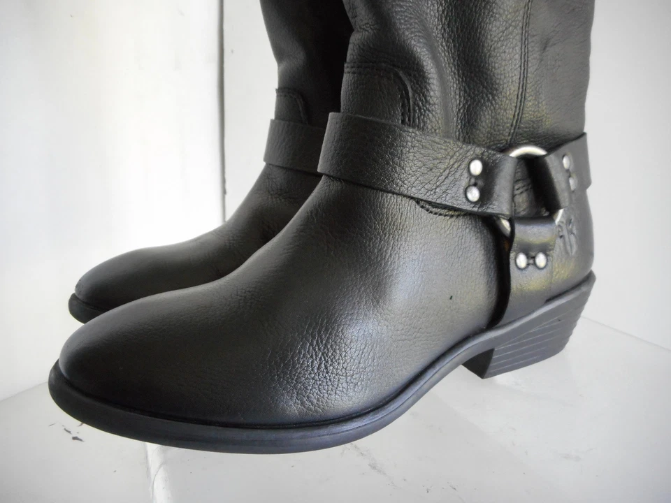 FRYE PHILLIP ARNÉS ALTO Whisky Guijarro Grano Completo Cuero Bota Juventud 5 Niños Foto 4 de 4