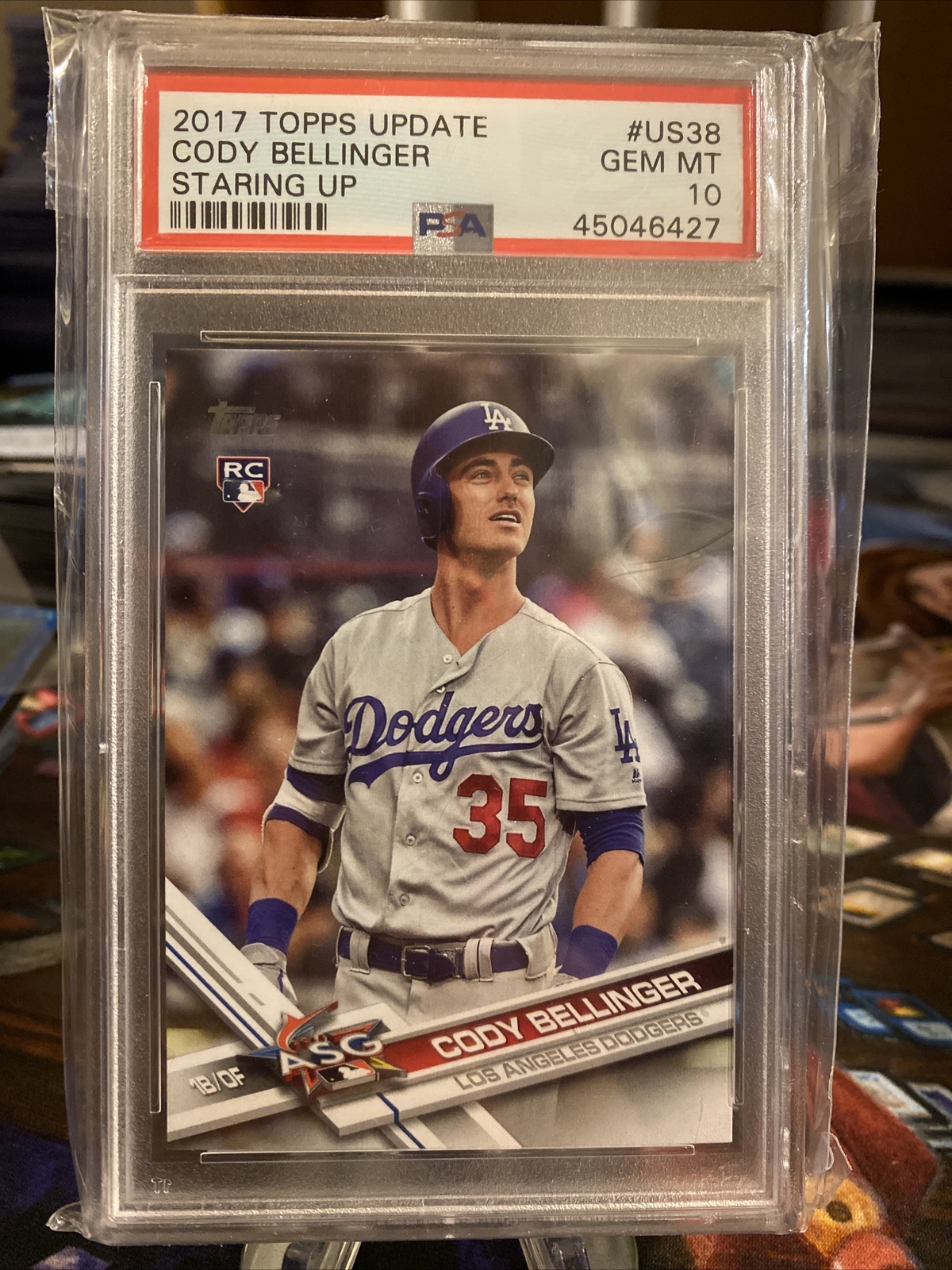 Cody Bellinger Rookie SSP Staring Up PSA 10 2017 Topps Update RC Dodgers |  eBay