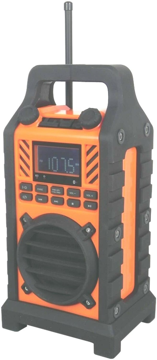 Sylvania SP303-Orange HD Bluetooth Enceinte Portable avec Radio FM