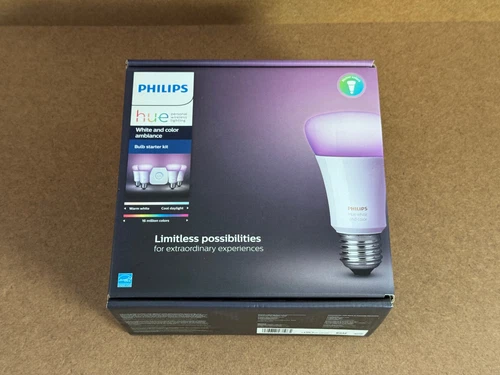 Philips Hue White and Color Bulb Starter Kit (4 Bulbs - Model 471960)
