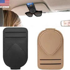 Car Auto Sun Visor Clip Holder For Glasses Sunglasses Eyeglass Card Bag Bracket