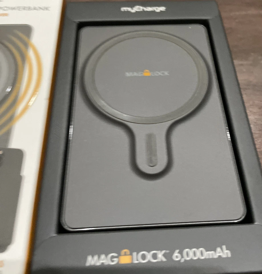 myCharge - MagLock 6000 mAh Inalámbrico Magnético MagSafe Powerbank Cargador Portátil... Foto 2 de 4