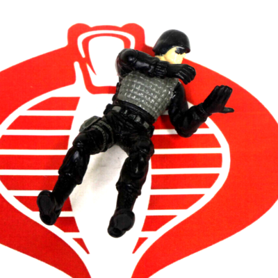 Military Action Figurine Dollar Store Black Riot Gear Soldier Inches