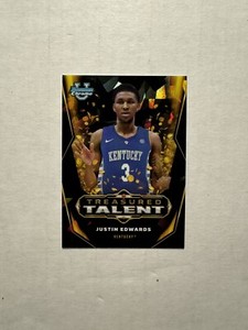 2023-24 Bowman Chrome University Sapphire Justin Edwards Treasured Talent SP SSP