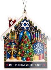 Hanukkah Christmas Ornaments 2025, Merry Chrismukkah Jewish and 4
