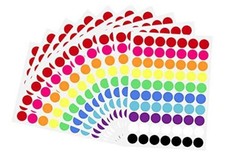 700 Pcs Colored Dot Stickers 3/4 Inch Circle Stickers Color Coding Labels