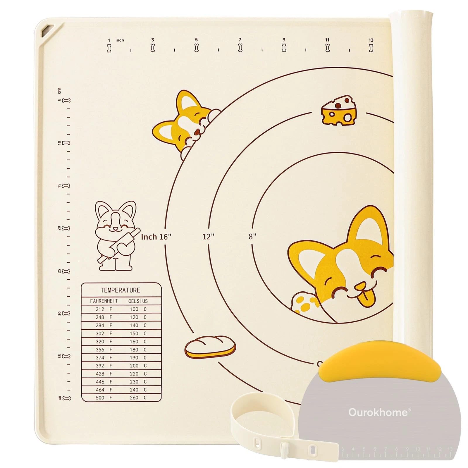 Silicone Baking Mat and Pastry Dough Cutter, 0.5 Inch Thick 28" X 20" BPA Sil...
Opens in a new wind
