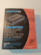 Magic Jack Go 2017 VOIP Phone Adapter Portable Home and On-The-Go Digital Phone