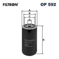 Filtron OP 592 Filter, Hydraulikbetrieb FüR Askam, Aston Martin, DAF