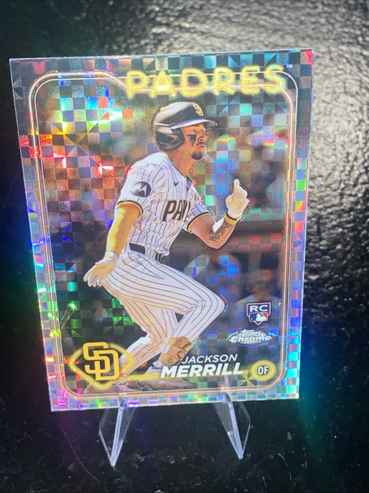 2024 Topps Chrome - Jackson Merrill #207 X-Fractor (RC) True Rookie